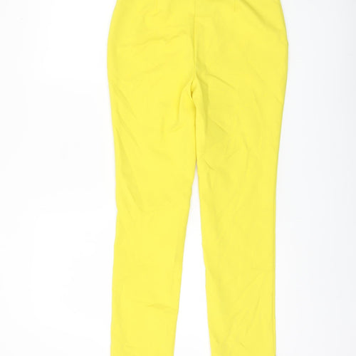 Very Women's Yellow Straight Trousers Size 8
