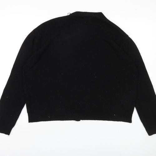 Stradivarius Women's Black Cardigan Size 8