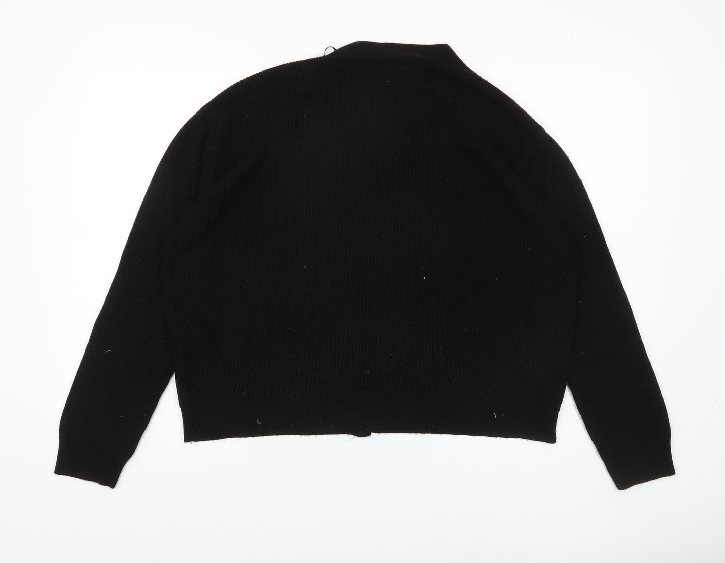 Stradivarius Women's Black Cardigan Size 8