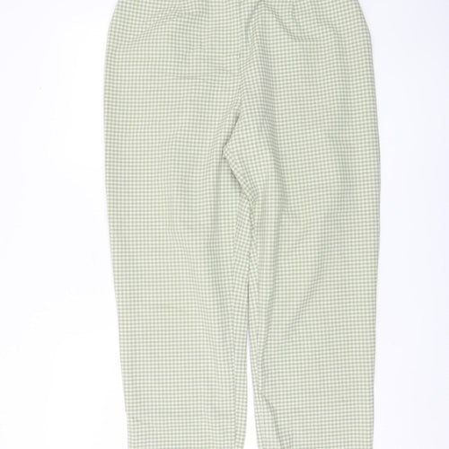 Kaliko Women's Green Check Trousers Size 16