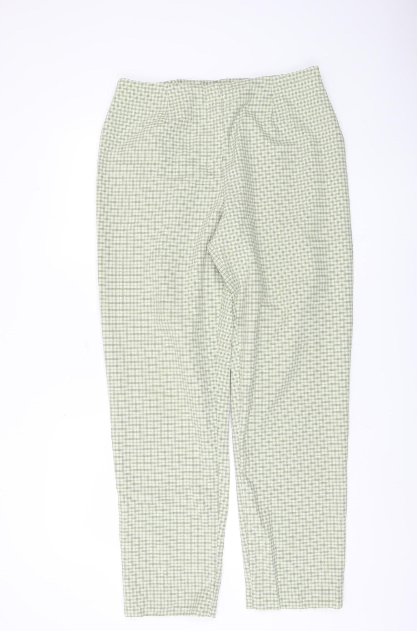 Kaliko Women's Green Check Trousers Size 16