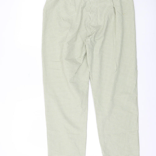 Kaliko Women's Green Check Trousers Size 16