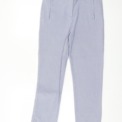 Eliane Rose Womens Blue Cropped Trousers Size 14