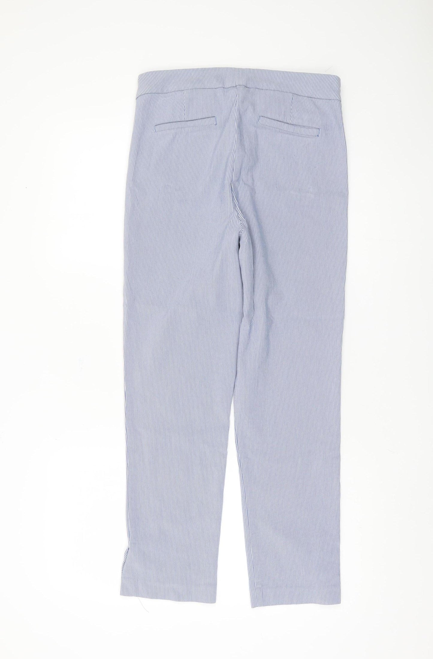 Eliane Rose Womens Blue Cropped Trousers Size 14