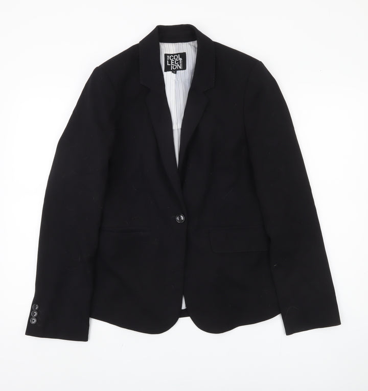 Debenhams Women's Black Blazer Size 12 Business Formal