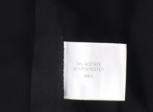 CC Women's Black Wide-Leg Trousers Size 14