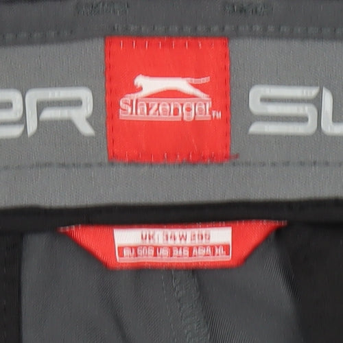 Slazenger Men's Black XL Straight Trousers
