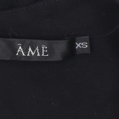 ÂME Women's Black XS Bodycon Mini Dress