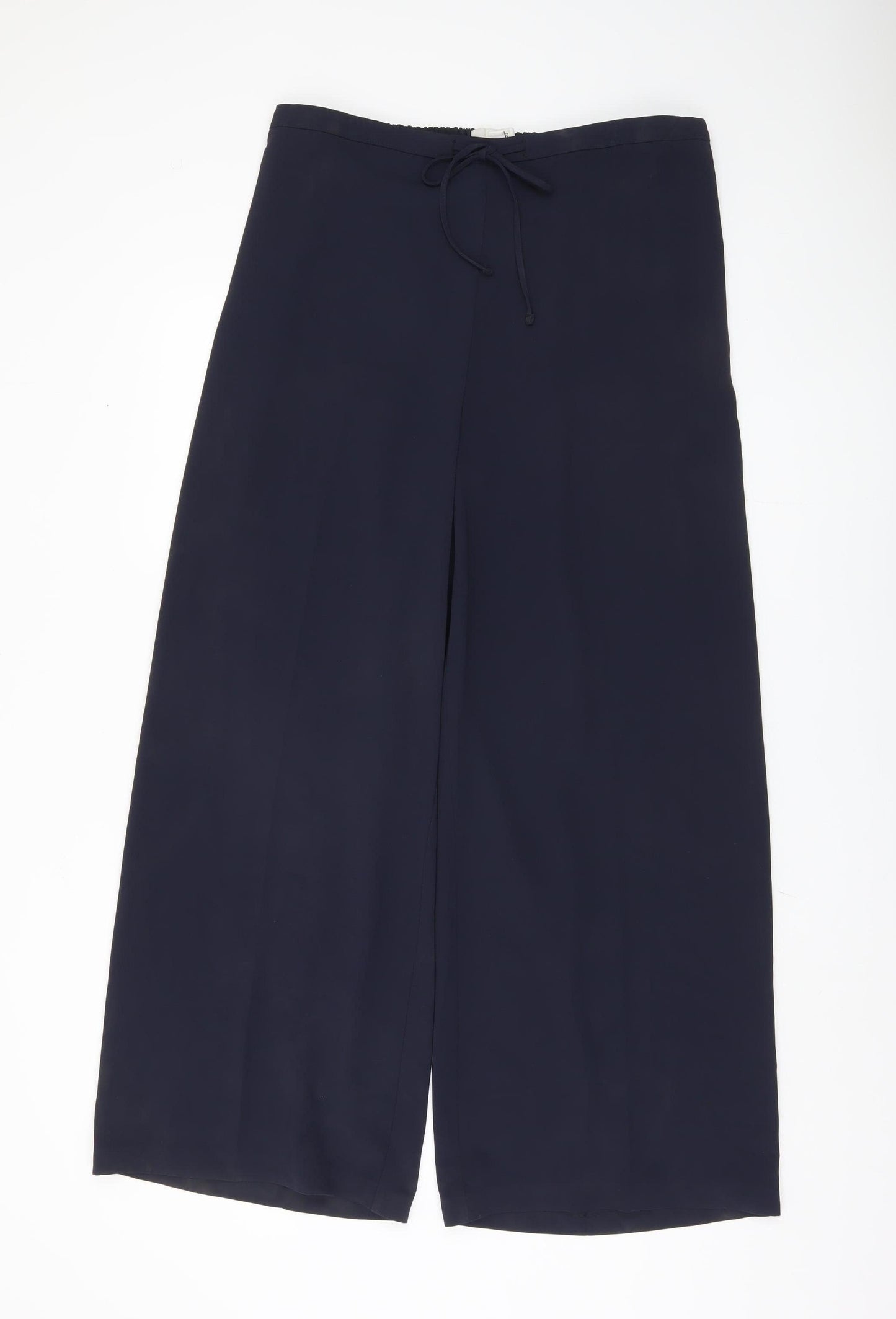 Marks and Spencer Women's Blue Wide-Leg Trousers Size 16