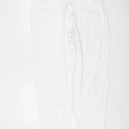 Marks and Spencer Women's White Trousers, Size 16