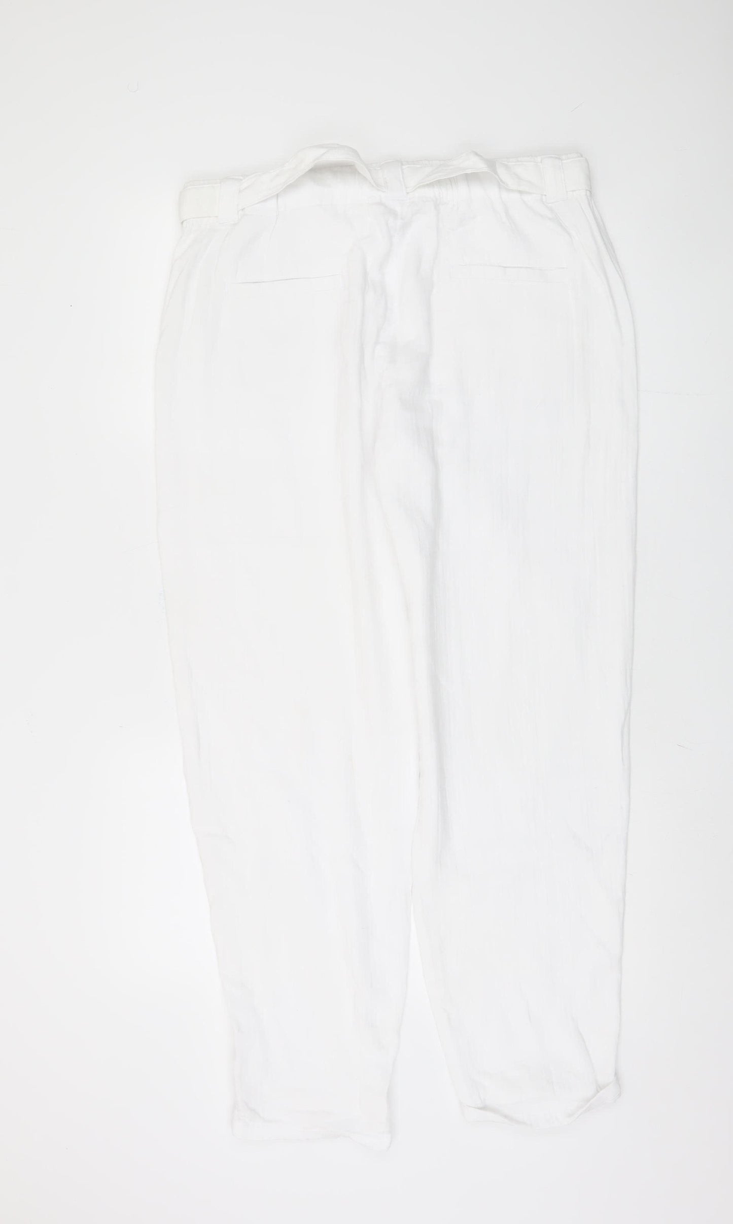 Marks and Spencer Women's White Trousers, Size 16