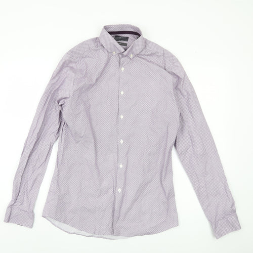 Marks and Spencer Men's Multicoloured 15 Button-Up Shirt