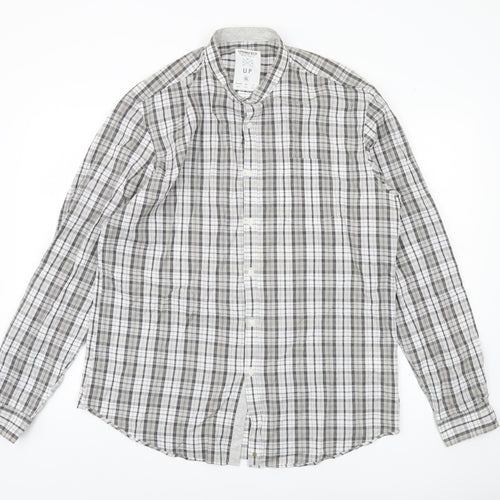 Springfield Men's Multicoloured XL Plaid Button-Up Shirt