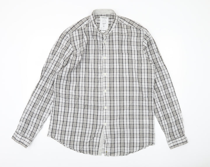 Springfield Men's Multicoloured XL Plaid Button-Up Shirt