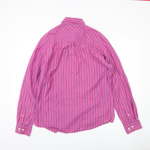 John Lewis Men's Pink Striped Shirt, Medium, Long Sleeve