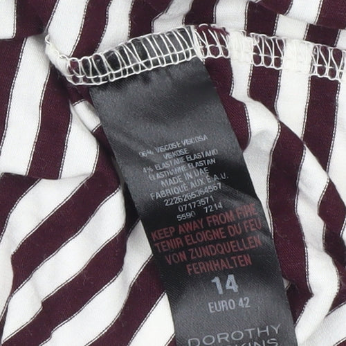 Dorothy Perkins Women's Striped Bodycon Dress 14