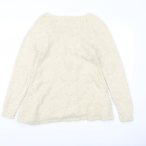Apricot Women's Beige S Pullover Jumper with Crochet Detail