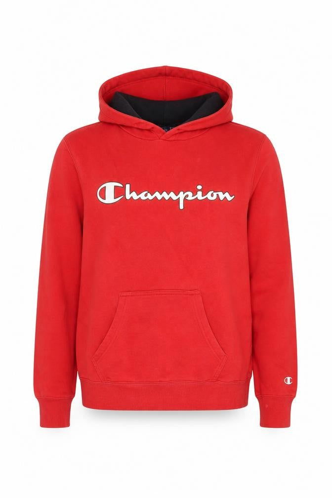 Champion Women's Red Hoodie XS, Logo Print