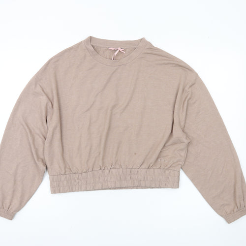 Boux Avenue Women's Beige Pullover Sweatshirt Size 12