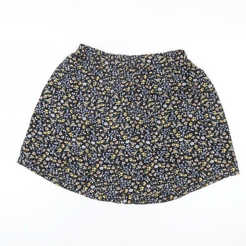 Urban Renewal Women's Black Floral Short Skirt S