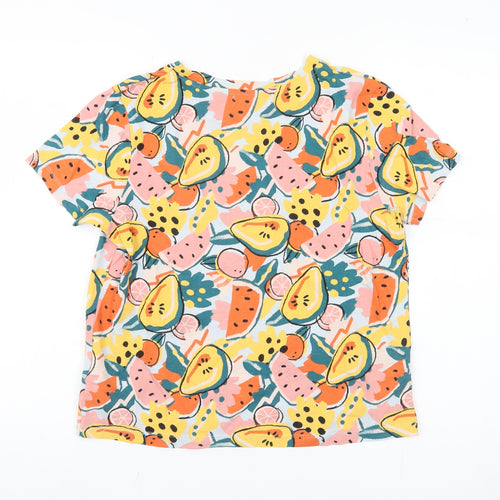 Pull & Bear Women's Multicoloured Fruit Print T-Shirt