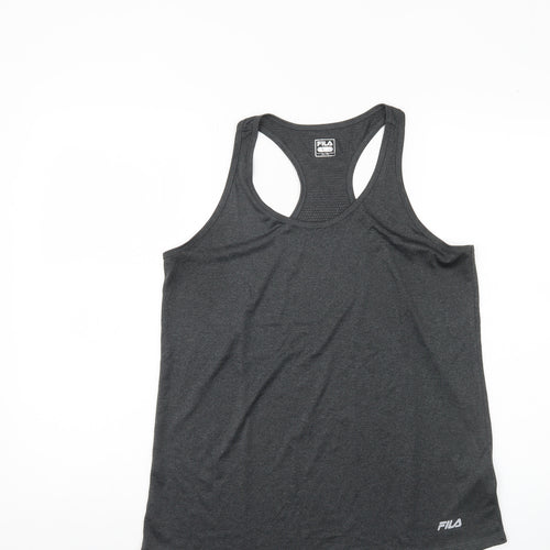Fila Women's Black Tank Top - Large, Lightweight Polyester