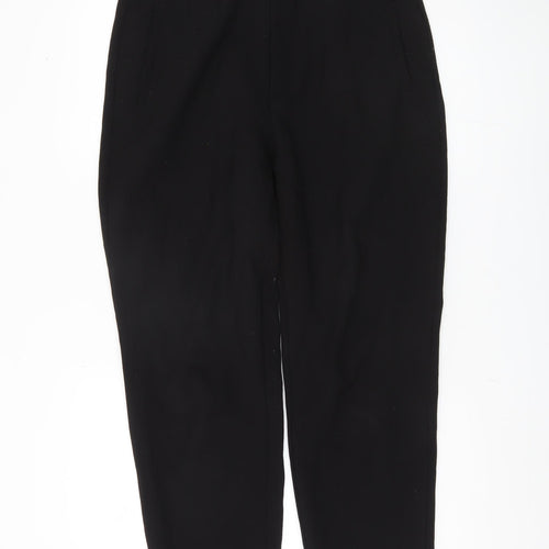 Stradivarius Black Straight Trousers for Women Size 14