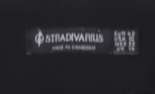 Stradivarius Black Straight Trousers for Women Size 14