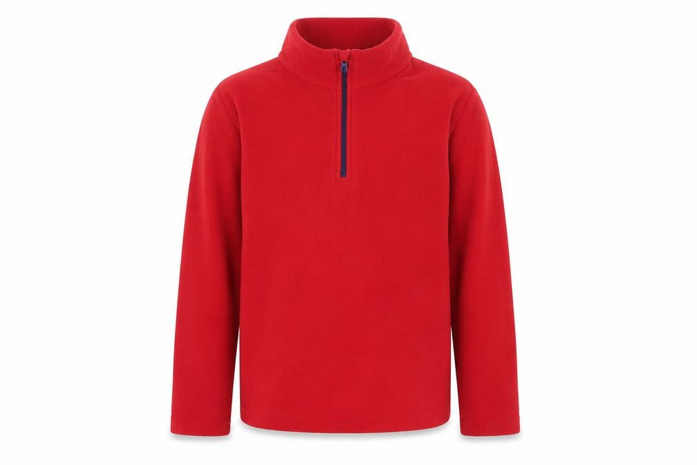Mountain Warehouse Boys Red Fleece 1/4 Zip Sweatshirt 11-12