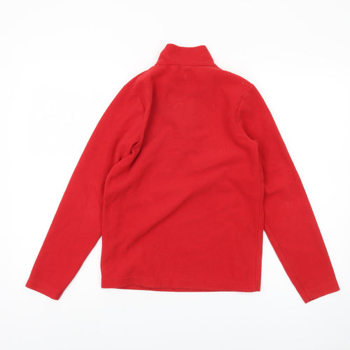 Mountain Warehouse Boys Red Fleece 1/4 Zip Sweatshirt 11-12