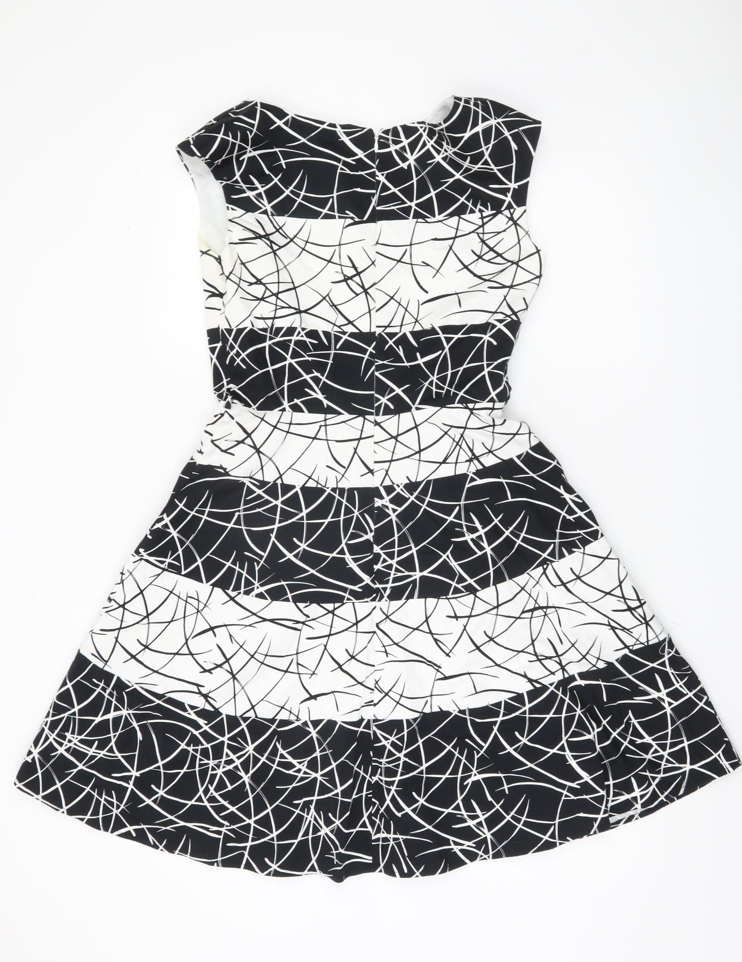 Principles Women's Black Geometric Petite Dress Size 10