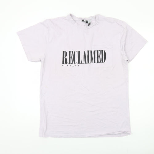 Reclaimed Vintage Men's White L T-Shirt