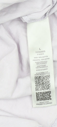 Reclaimed Vintage Men's White L T-Shirt