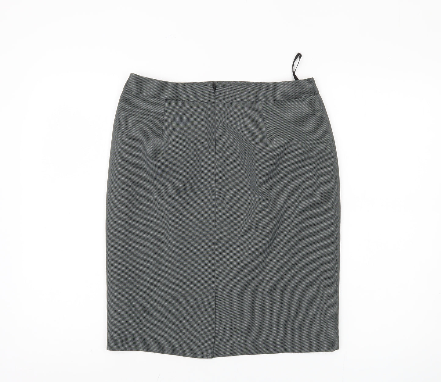 BHS Women’s Grey Knee Length Pencil Skirt Size 10