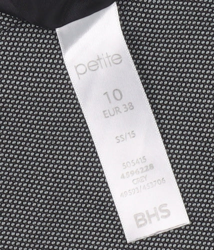 BHS Women’s Grey Knee Length Pencil Skirt Size 10
