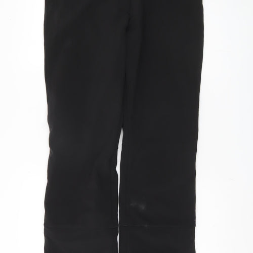 Oxylane Black Women's Trousers Size 14 Mid Rise