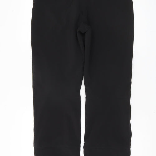 Oxylane Black Women's Trousers Size 14 Mid Rise