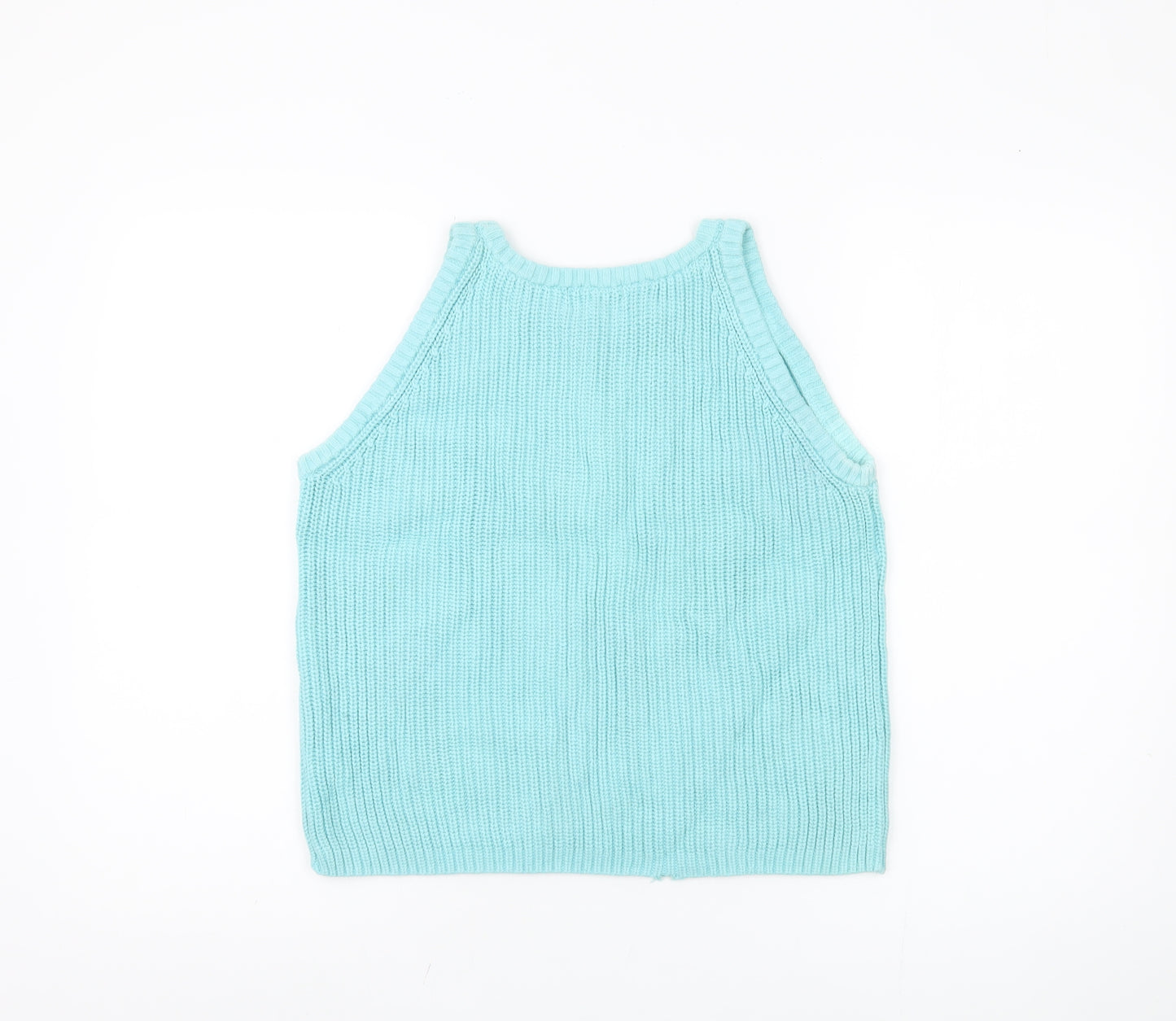 525 America Women's Blue Knit Tank Top, Size S, Casual Wear