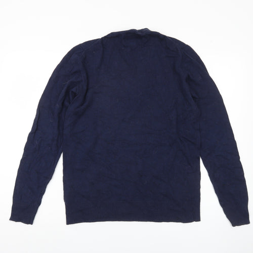 American Eagle Men's Blue Pullover Jumper M
