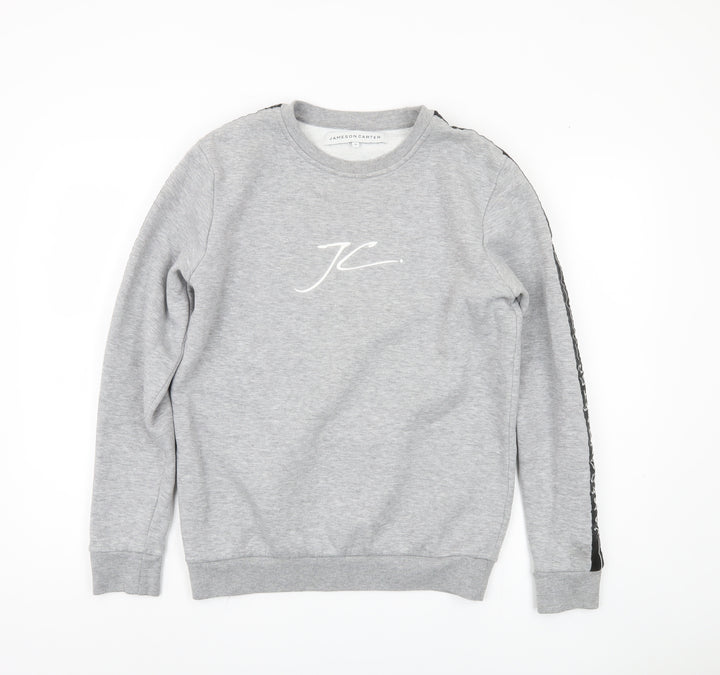 Jameson Carter Men's Grey Crew Neck Sweatshirt S