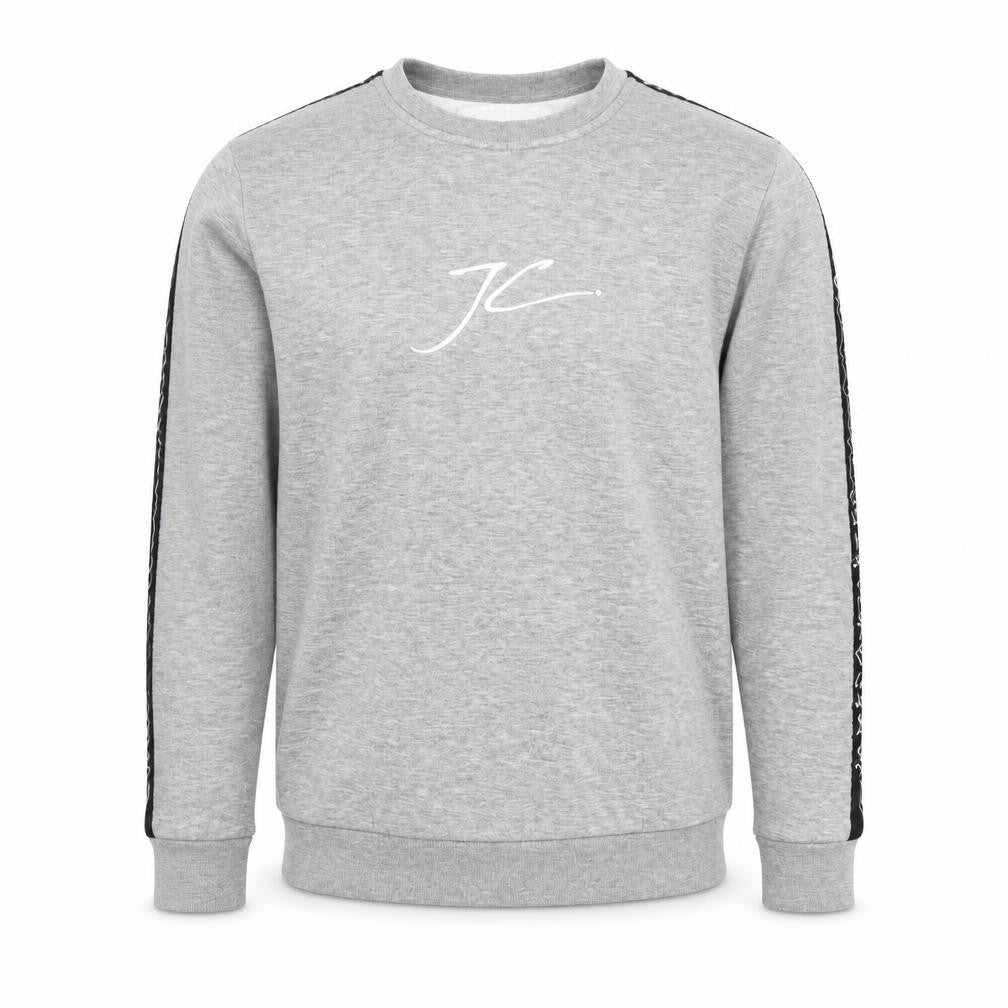Front view of Jameson Carter Men's Grey Crew Neck Sweatshirt S
