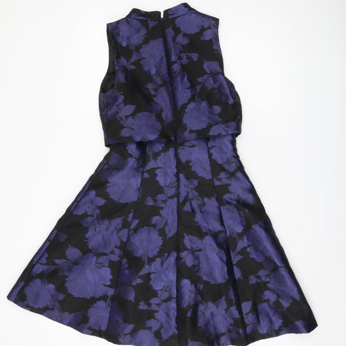 Coast Women's Purple Floral Fit & Flare Dress, Size 10