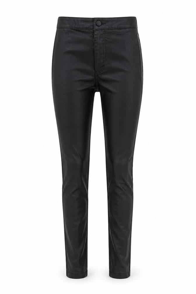 Front view of Boohoo Women's Black Skinny Leggings S