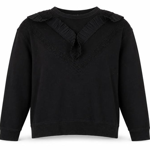 L.O.G.G Black Women's Sweatshirt Size 12 Casual Elegant