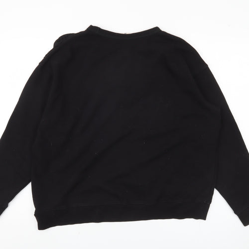 L.O.G.G Black Women's Sweatshirt Size 12 Casual Elegant