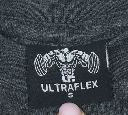ULTRAFLEX Men's S Black Graphic Sports T-Shirt