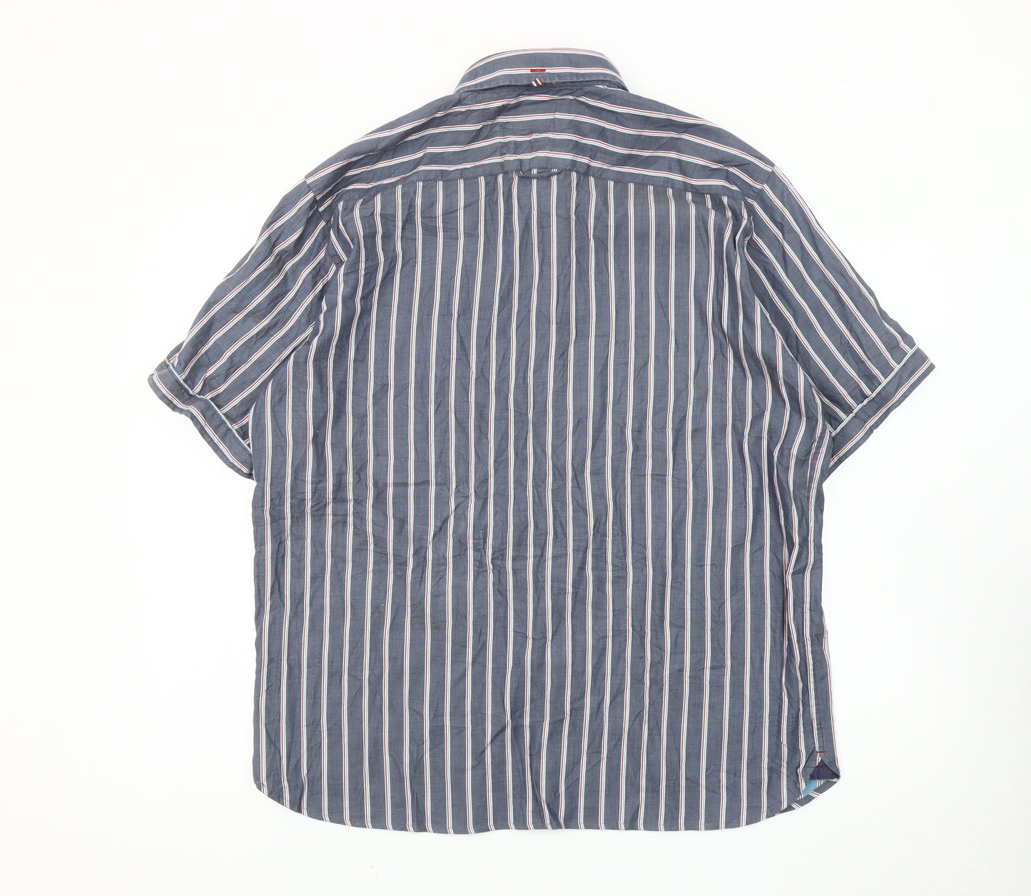 Blue Harbour Men's Large Blue Striped Shirt