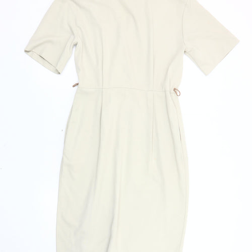 St Michael Women's Beige Shirt Dress, Size 12