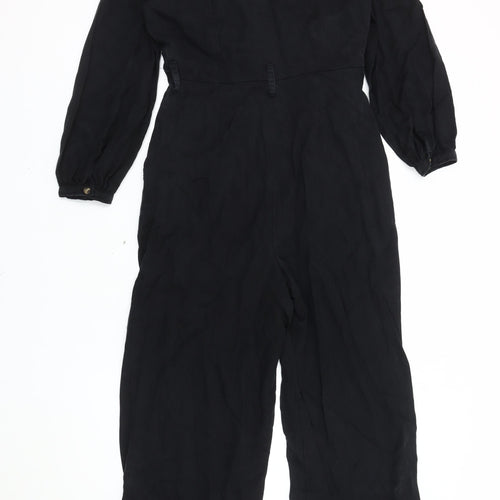 Whistles Women's Black Size 4 Lyocell Jumpsuit