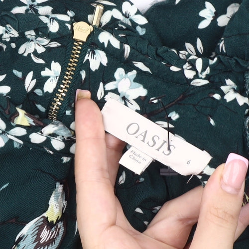 Oasis Women's Multicoloured Floral Top Size 6